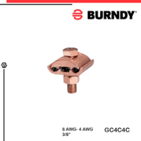 CONECTOR P/ ATERRAMENTO 10-25MM 8-4AWG BURNDY GC4C4C-DU - WK Elétrica