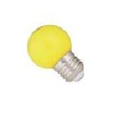 LAMPADA BOLINHA LED 01W E27 AMARELA 127V