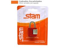 CADEADO C/ SEGREDO 25MM VM STAM