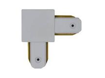 CONECTOR TIPO L PARA TRILHO ELETRIFICADO BRANCO