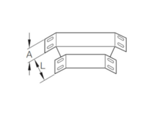 CURVA HORIZONTAL EXT PERF U 90 GF 100X100 CHAPA 14 R200 JEA