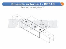 EMENDA EXTERNA I P/ PERFILADO - DP518 DISPAN