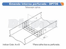 EMENDA INTERNA PERFURADA 200 X 45 P/ ELETR - DP736 DISPAN