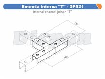 EMENDA INTERNA T P/ PERFILADO - DP521 DISPAN