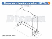 FLANGE P/ LIGACAO EM PAINEL P/ ELETROCALHA 300 X 50 - DP734 DISPAN