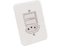 INTERRUPTOR 2TECLAS SIMPLES E 1TOMADA 10A 250V BRANCO 1901-119 RADIAL