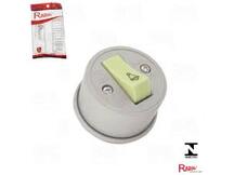 INTERRUPTOR  EXTERNO RED. CAMPAINHA CINZA 10A 250V 1801-057 RADIAL / INJETEL