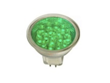 LAMPADA DICROICA DE LED 3K 127V VERDE