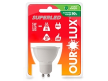 LÂMPADA SUPERLED 7W BIV.GU10 3000K OUROLUX