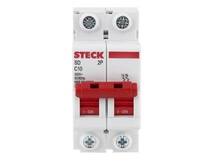 MINI DISJUNTOR 2X10A 400V 3000A SDD62C10 - STECK