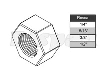 PORCA SEXTAVADA 1/4 - DP618