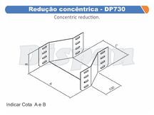 REDUCAO CONCENTRICA P/ ELETROCALHA 200 X 50 X 50 - DP730 DISPAN