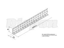 SEPTO DIVISOR PERFURADO 100X25X3000MM DP708 DISPAN