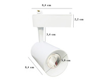 SPOT P/TRILHO ELETRIFICADO BRANCO 10W 6500K BIVOLT