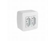 TOMADA DUPLA SISTEMA X 10A 250V  BRANCO 327-EN ENERBRAS