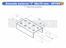 EMENDA EXTERNA I 25X90MM PERFILADO - DP556 DISPAN