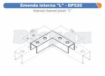 EMENDA INTERNA L P/ PERFILADO - DP520 DISPAN