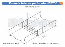 EMENDA INTERNA PERFURADA 200 X 45 P/ ELETR - DP736 DISPAN