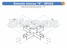 EMENDA INTERNA X P/ PERFILADO DP522 DISPAN