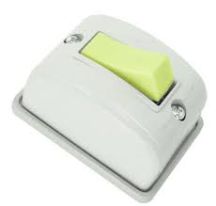 INTERRUPTOR EXTERNO RET. SIMPLES 10A 250V CINZA 1801-042 RADIAL