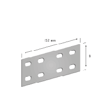 JUNCAO SIMPLES P/ LEITO ABAS 99 X 16 LONGARINA / LAR. 90 / ENTRE OS FURO 25MM - PL309 PERFIL LIDER