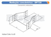 REDUCAO CONCENTRICA P/ ELETROCALHA 200 X 50 X 50 - DP730 DISPAN