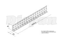 SEPTO DIVISOR PERFURADO 100X25X3000MM DP708 DISPAN