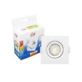 SPOT DICROICA EMBUTIR LED 5W 6500K QUADRADO BRANCO CTB