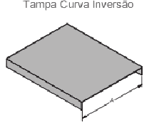 TAMPA DE ENCAIXE P/ CURVA DE INVERSÃO P/ ELETROCALHA 100MM- PL 14049 PERFIL LIDER