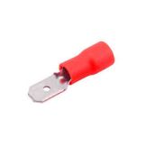 TERMINAL PRE ISOLADO MACHO 0,5 -1,5MM - VERMELHO C/ 100 PCS